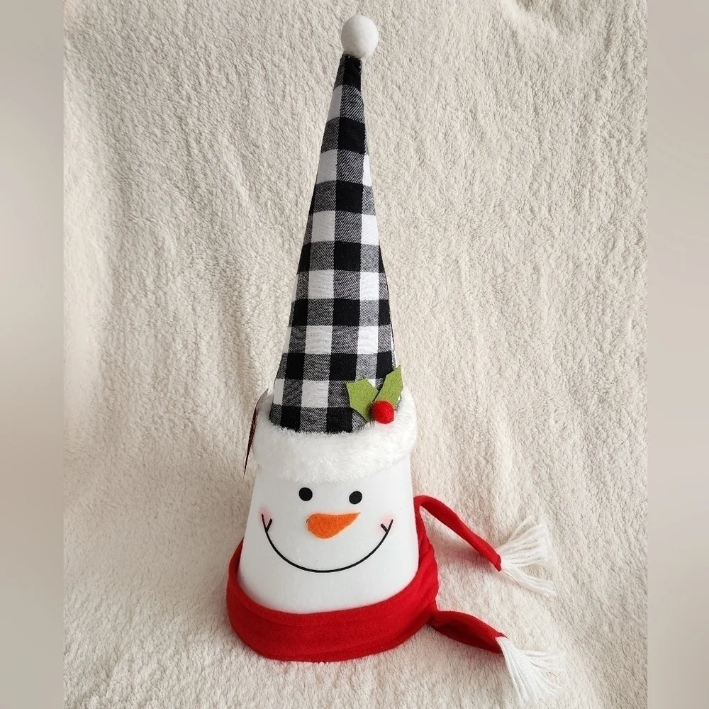 New large snowman Christmas tree topper / home decor